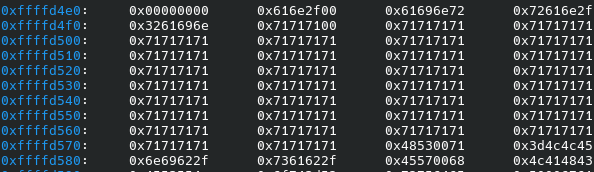 The memory dump