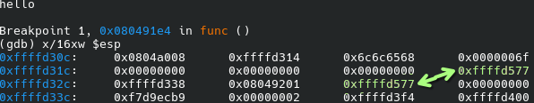 Memory addresses